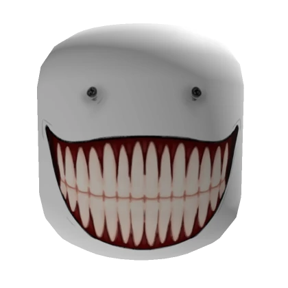 Creepy Wide Grin Face [Institutional White]