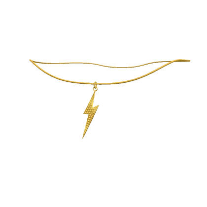 Gold Lightning Necklace