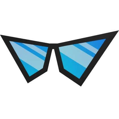 Blue Pointy Sunglasses