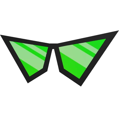 Green Pointy Sunglasses