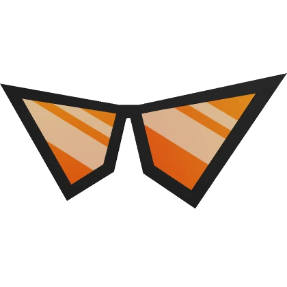 Orange Pointy Sunglasses