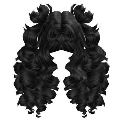 Sweetheart Buns 'n Pigtails in Black