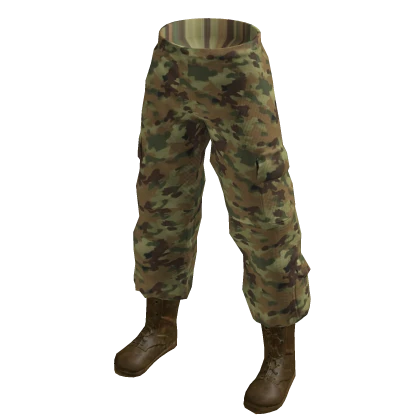Soldier Army Camo Pants w/ Boots