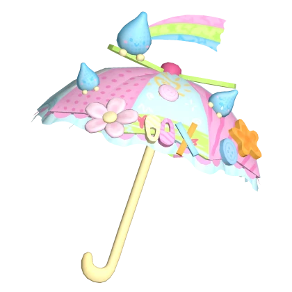 cute colorful harajuku decora rainy day umbrella