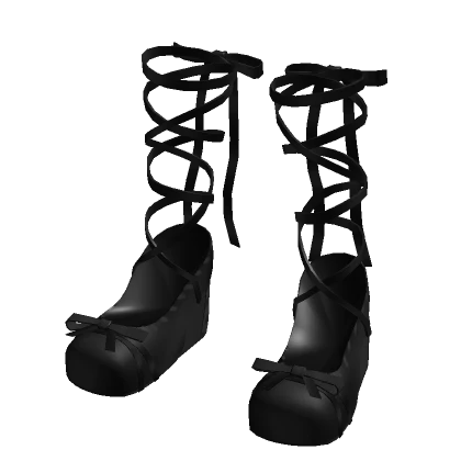 Lace-Up Shoes (Black)