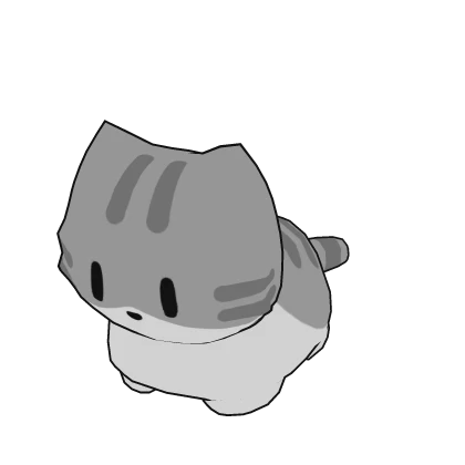 Cute Mini Gray Cat Suit