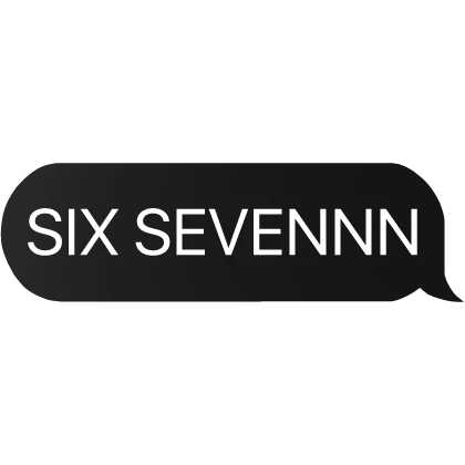 six seven text