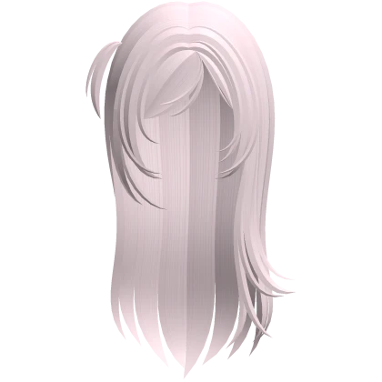 ♡ : long windy hair with side ponytail pink