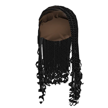 Fulani Lemonade Braids W/ Curls [Black]