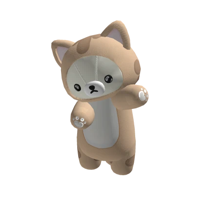 𐂯 kawaii kitty teddy bear hugging backpack