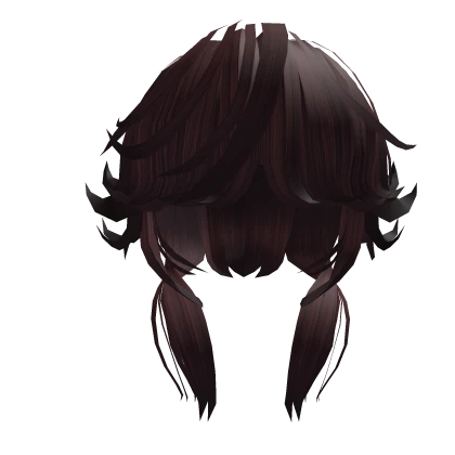 Wavy Wolf Cut Solid Brown