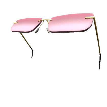 Pink and Gold Raised y2k Sunglasses