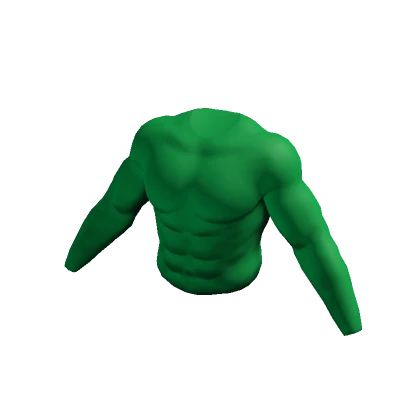 Realistic Slim Green Muscle Suit