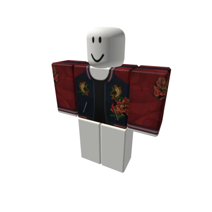 Koi Rose Embroidery Sukajan