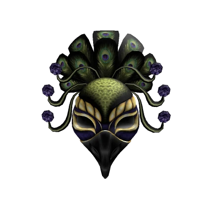 Black Peacock Mask