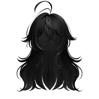 Black Cute Anime Girl Hair
