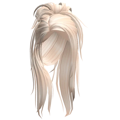 Grunge Half Up Half Down in Platinum Blonde