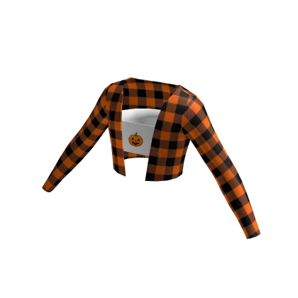 🎃Cute Halloween pumpkin plaid preppy y2k jacket