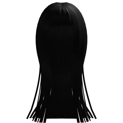 gothic horror doll emo straight hime cut black
