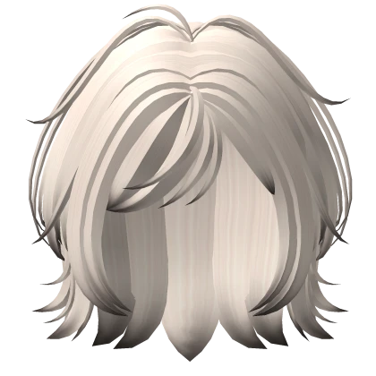 Short Layered Anime Jellyfish Cut (Platinum Blonde