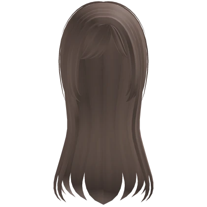 cute sweet long sleepy hair in milk tea