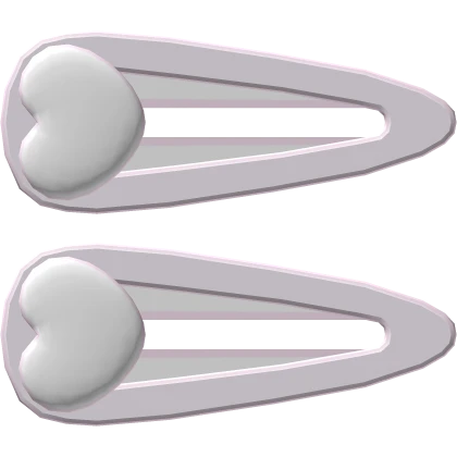 ♡ cutesi pink kawaii heart clips 