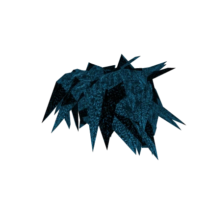✅ Animated Glitch Dark Blue Scene Hair