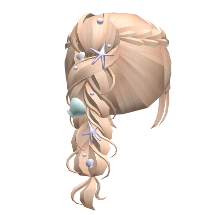 🍀Summer Mermaid Ponytail (Blonde & Blue)