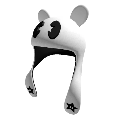 WHITE Y2K STAR PLUSHIE BEANIE