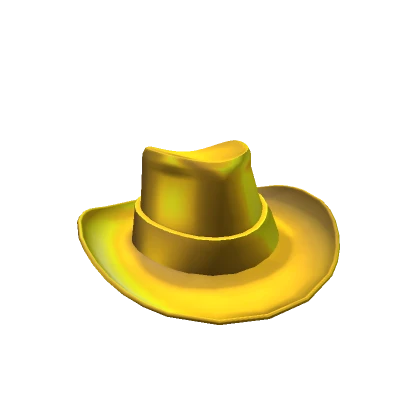 Golden cowboy hat