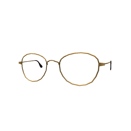 Hipster Glasses (Gold)