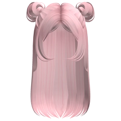 Cute Space Buns Updo Hair (Pink)