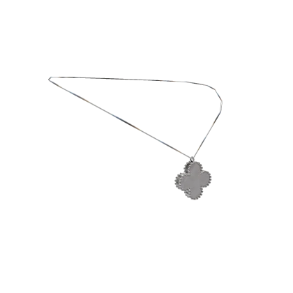 Clover Flower Pendant | Pearl and Silver