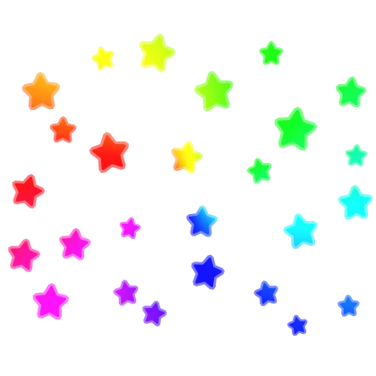 Colorful Rainbow Stars Aura