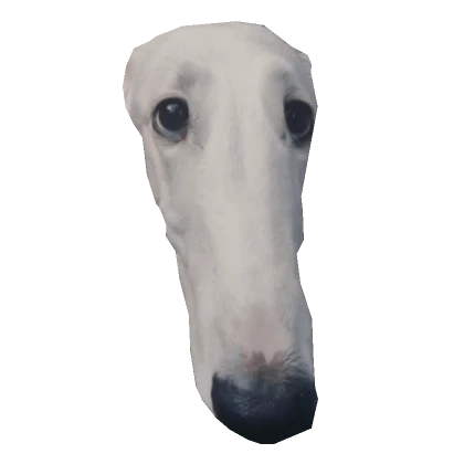 Badly Cropped Borzoi Dog