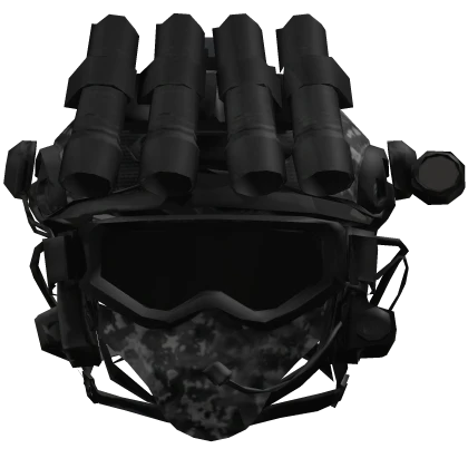Black Military Ghost Helmet NVGs