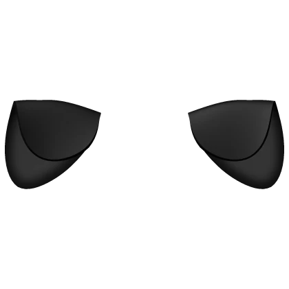 happy perked up cat ears in black