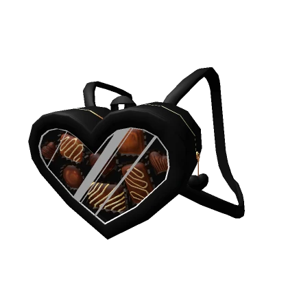 Black Chocolate Heart Backpack 1.0