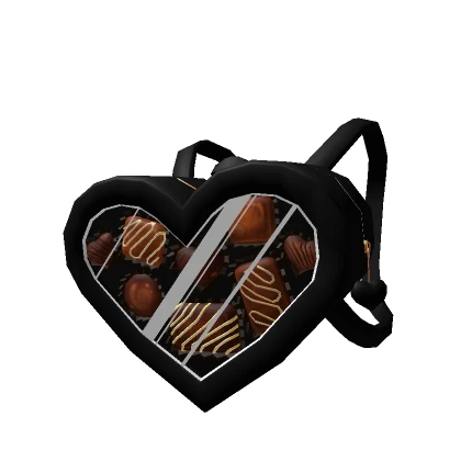 Black Chocolate Heart Backpack