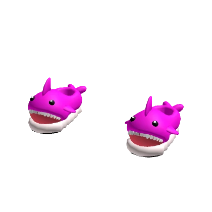 Baby Shark Slippers - Neon Purple