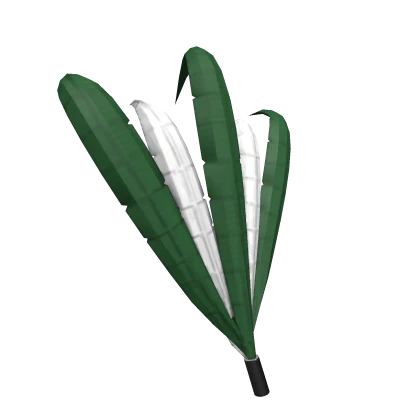 Armet Plume: Green and White