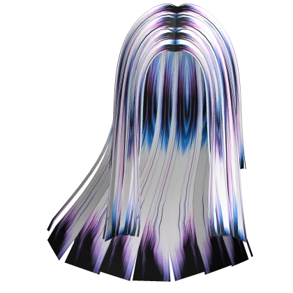windy straight hair in cyber diva purple blue