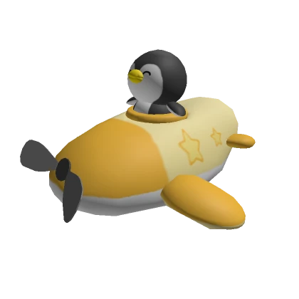 Cute Airplane Penguin [Head Accessory]