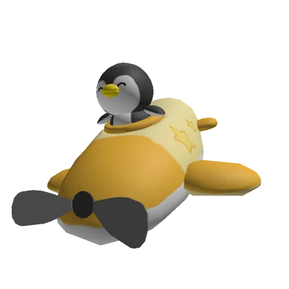 Cute Airplane Penguin Pal [Shoulder Accessory]