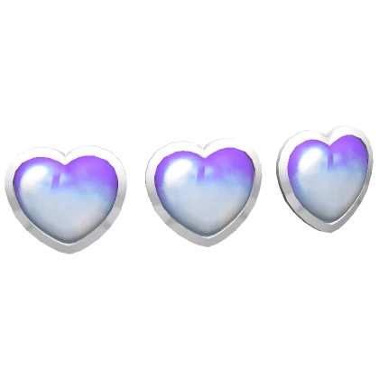 Heart Gem Hairclip (Pastel Blue & Silver)
