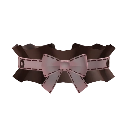 neapolitan choco egl igari cute ruffle choker  
