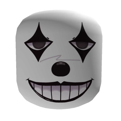 Vintage Clown Smile Face [Institutional White]