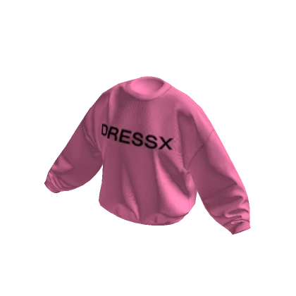 DRESSX Designer Oversized Black Pink Sweatshirt