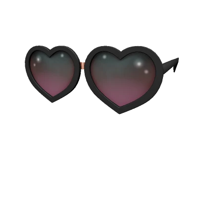 Jennifers Heart Glasses - Black