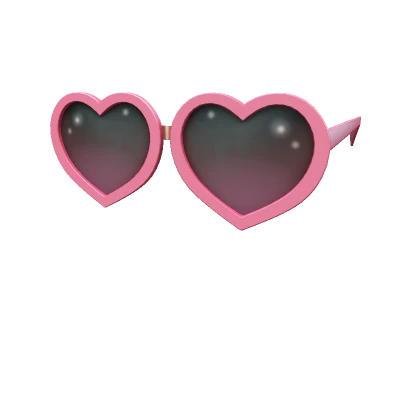 Jennifers Heart Glasses - Pink